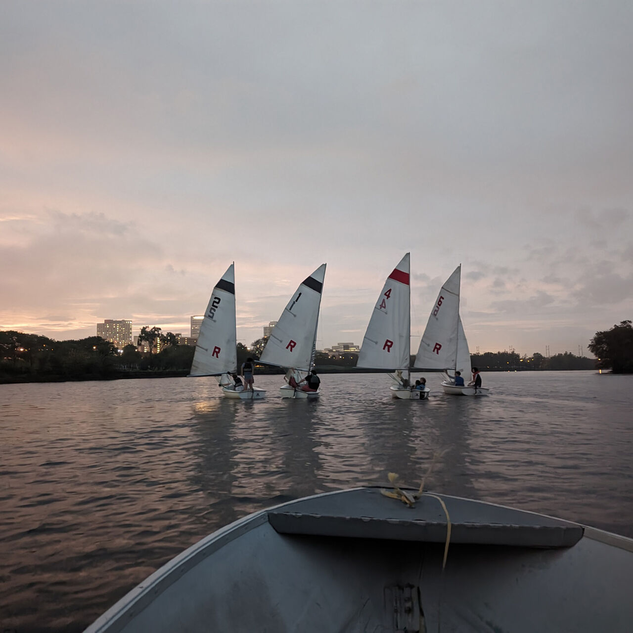 Four sailing boats image number 1