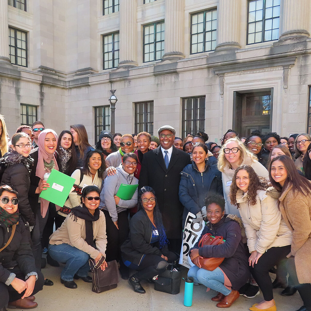 Group of students posing together for a picture image number 0