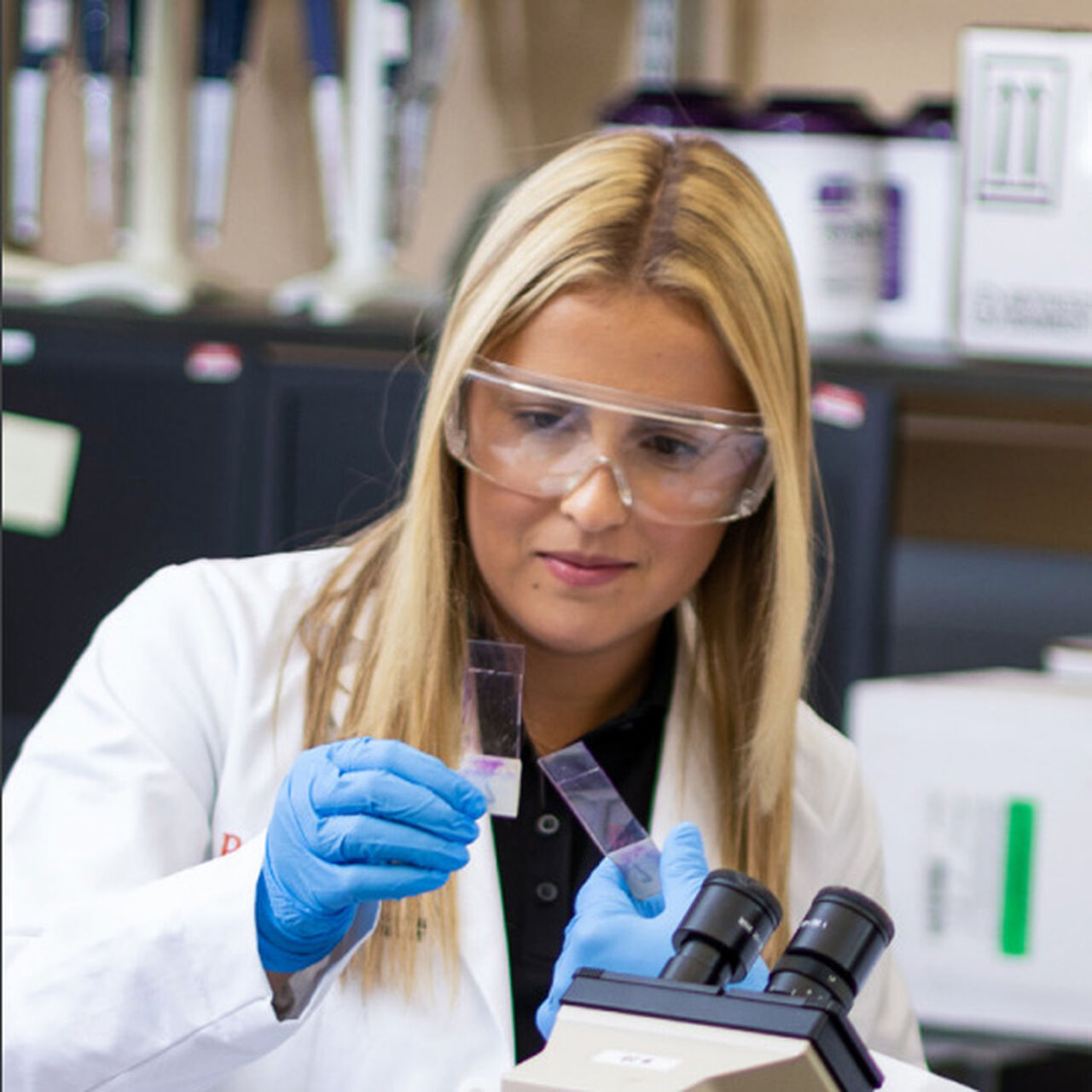 Researcher working in lab image number 0