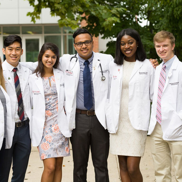 Group of medical students posing for a picture