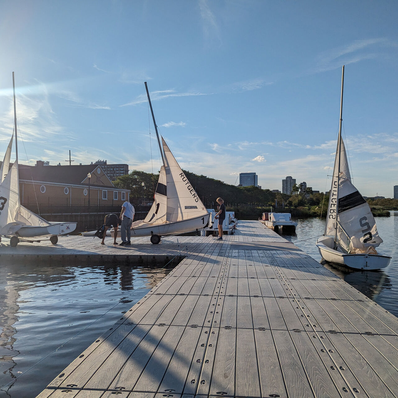 Sailing boats docked image number 2