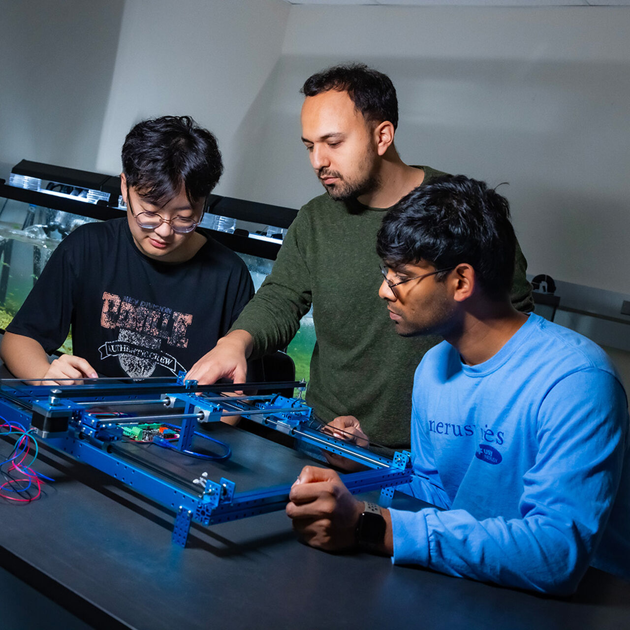 Students working in Electrical and Computer Engineering laboratory image number 0