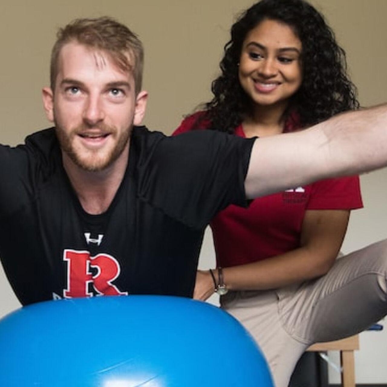 Physical therapy student working with patient image number 0