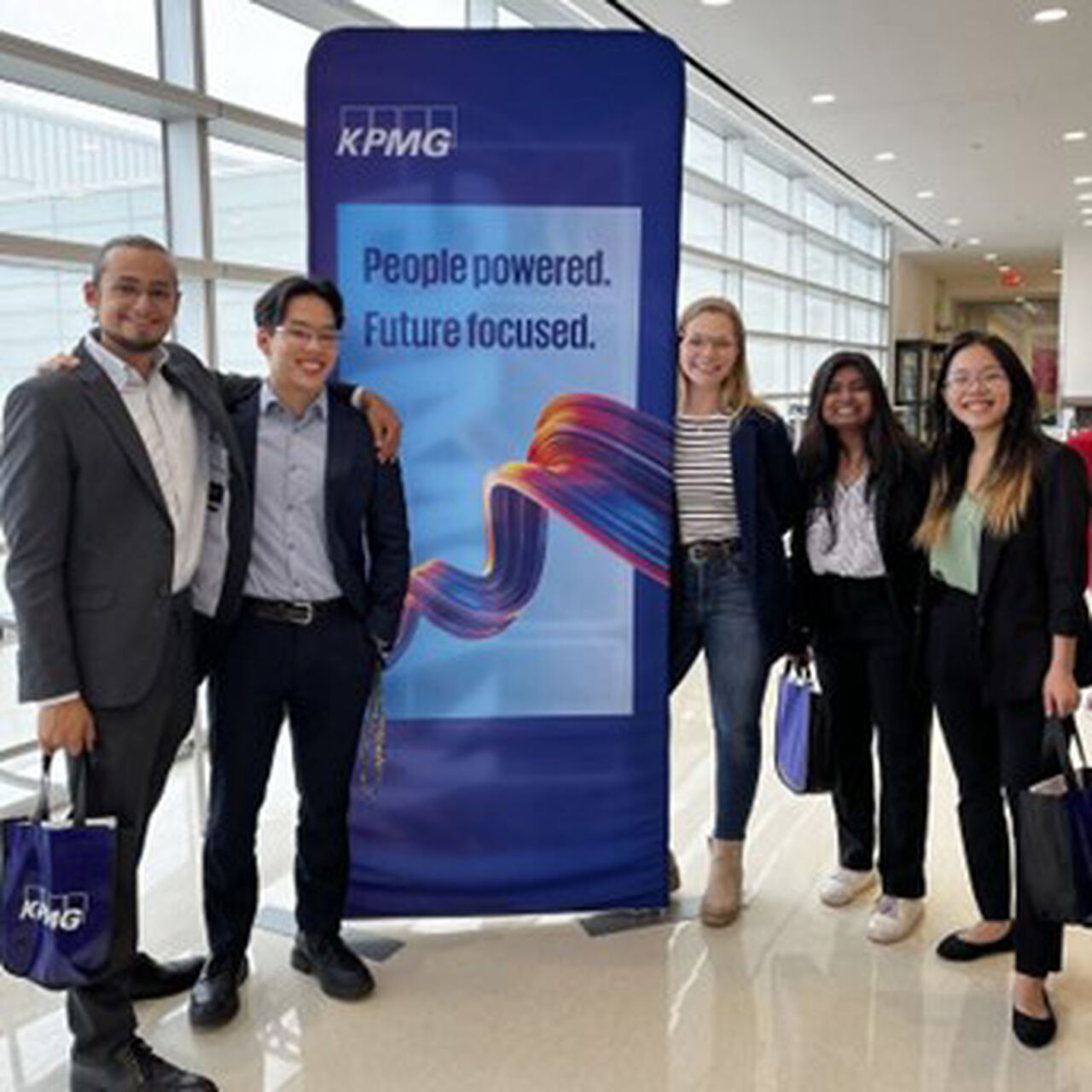 Group of students at a conference image number 0