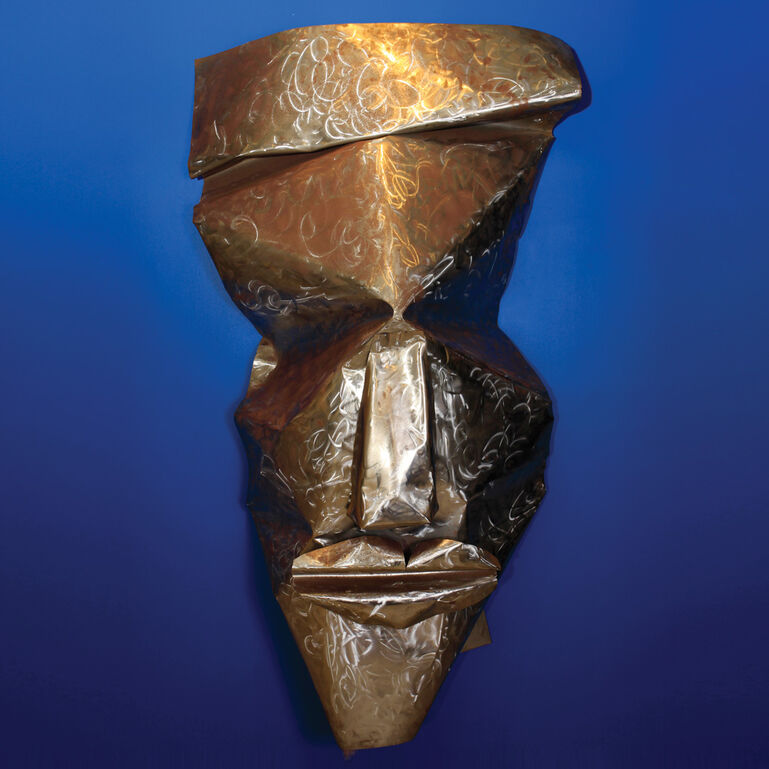 Jerry Gant, Jerry the Giant, aluminum, 2017, 84” x 48” x 14”. Collection of Paul Robeson Galleries, Rutgers University – Newark. Photograph by Art Paxton