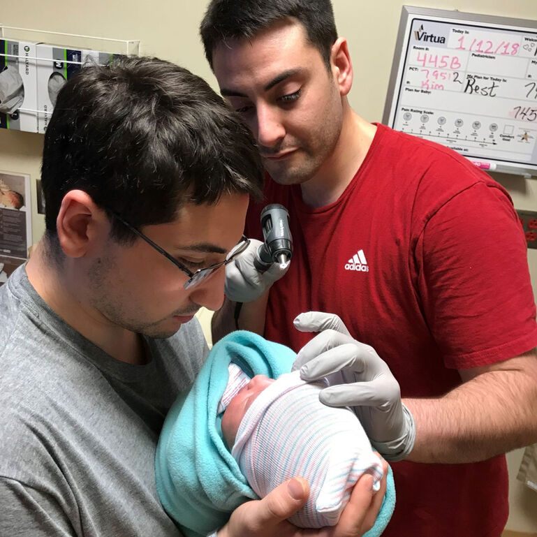 Yesner with baby