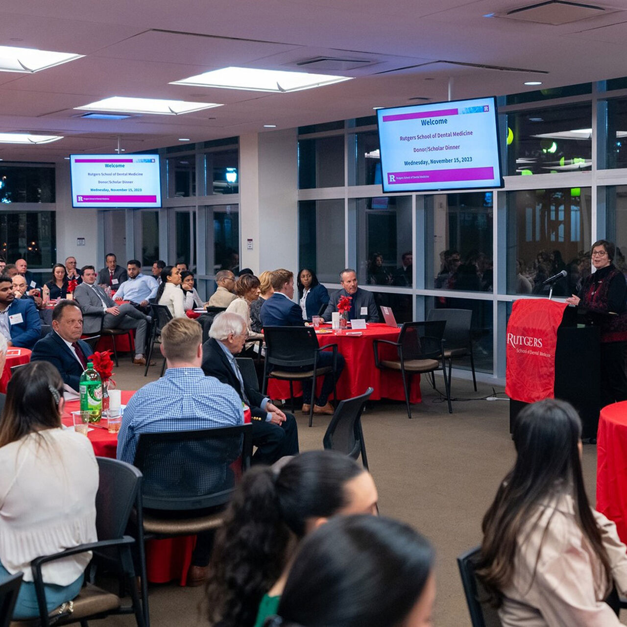 Room full of dental students, alumni, and faculty image number 0