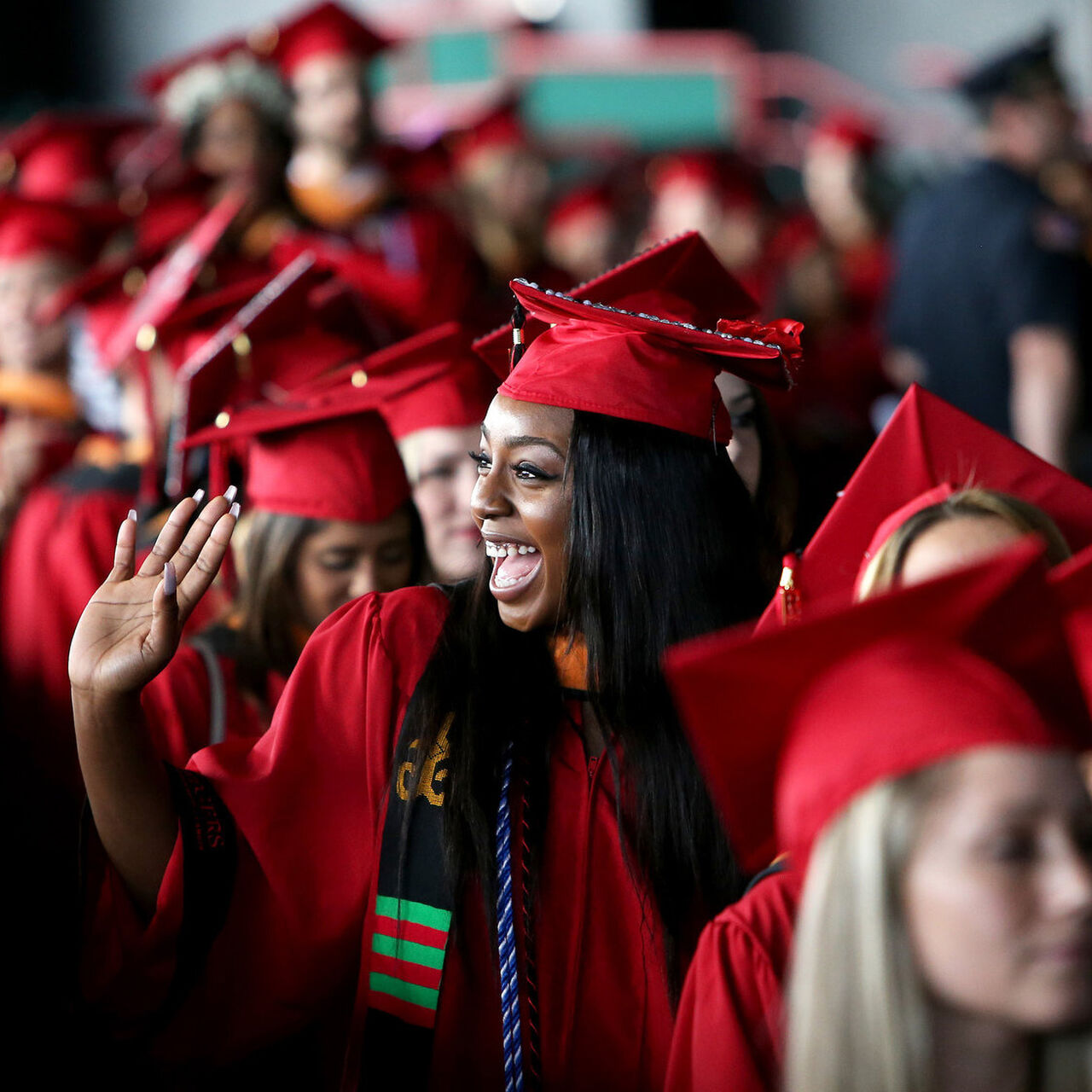 Students at graduation image number 0