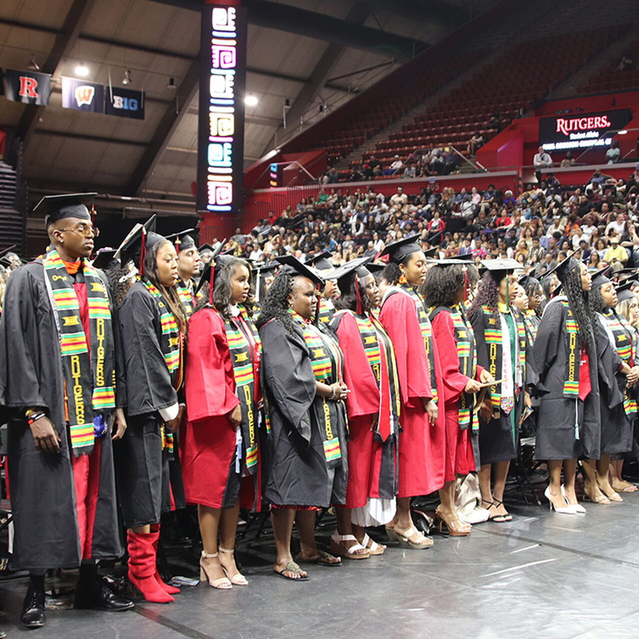 Students at a graduation ceremony image number 0