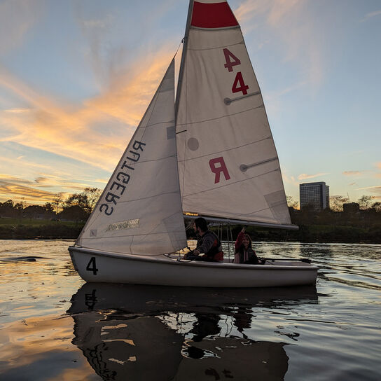 Sailing boat in sunset image number 3