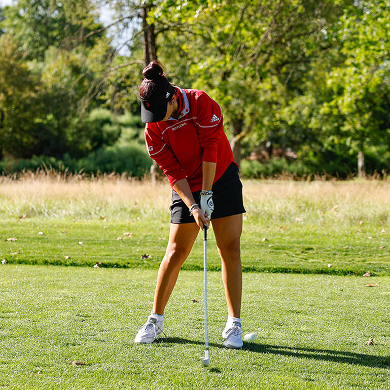 Rutgers women's golf player